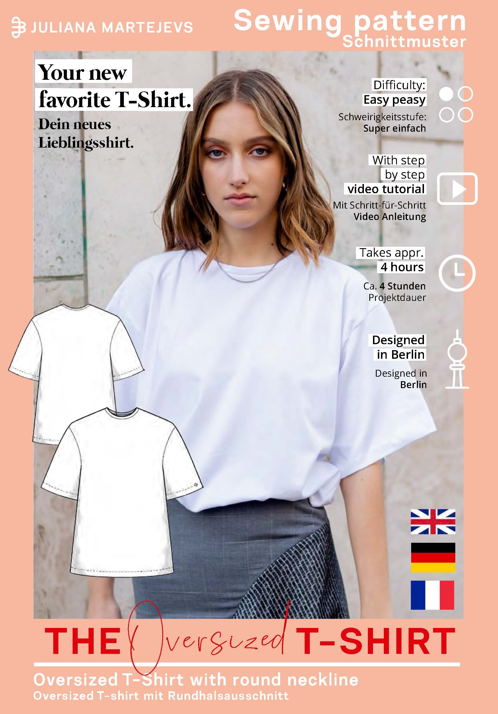 Weites T-Shirt Schnittmuster
