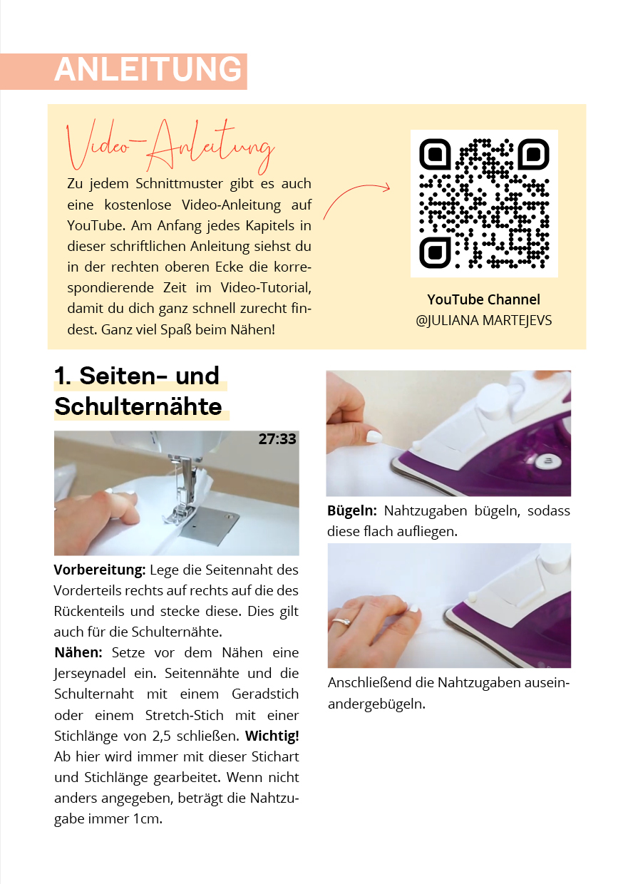 Oversized T-Shirt Schnittmuster – Bild 10