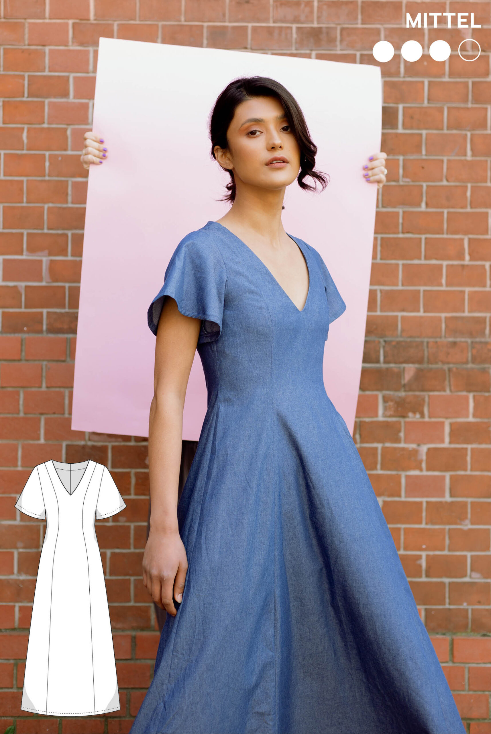 Kleid A-Linie Schnittmuster