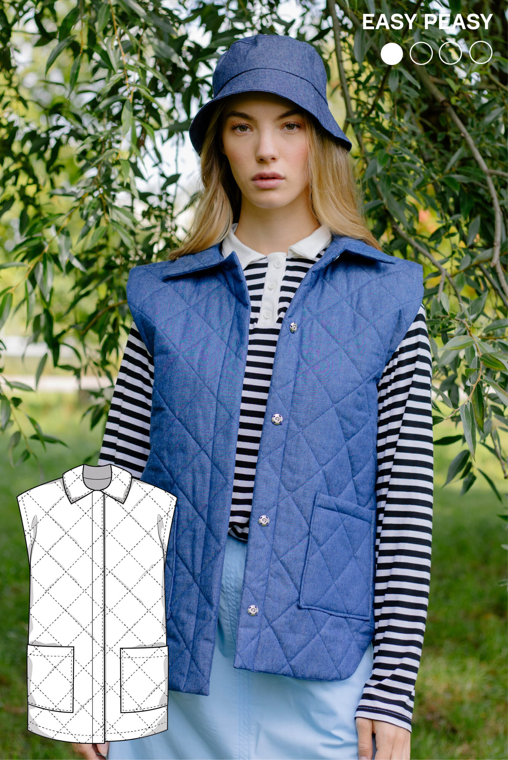 Sewing pattern vest