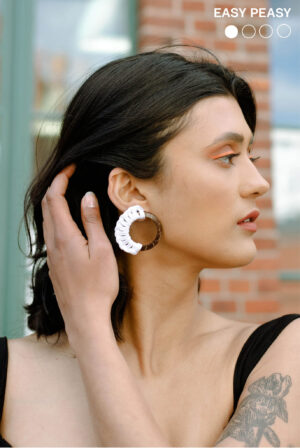 Macramé tutorial earrings