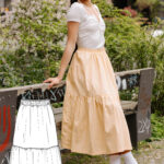 【BAON】Sarin Check Frill Banding Long Skirt gzz31141_chartreuse_xl?w=537&