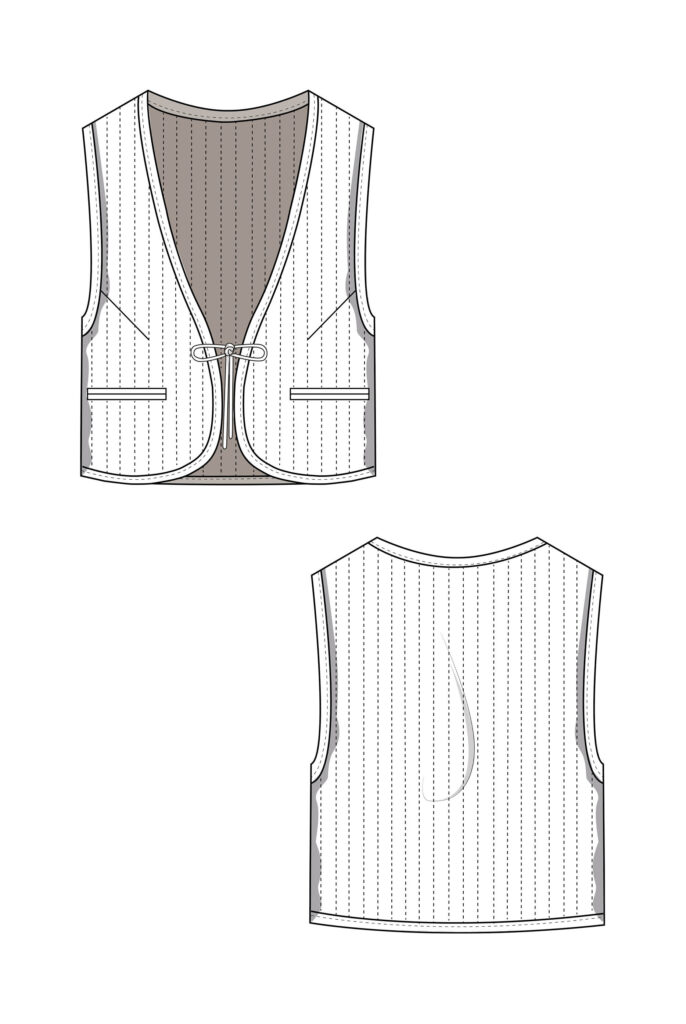 Quilted vest sewing pattern | Easy vest pattern