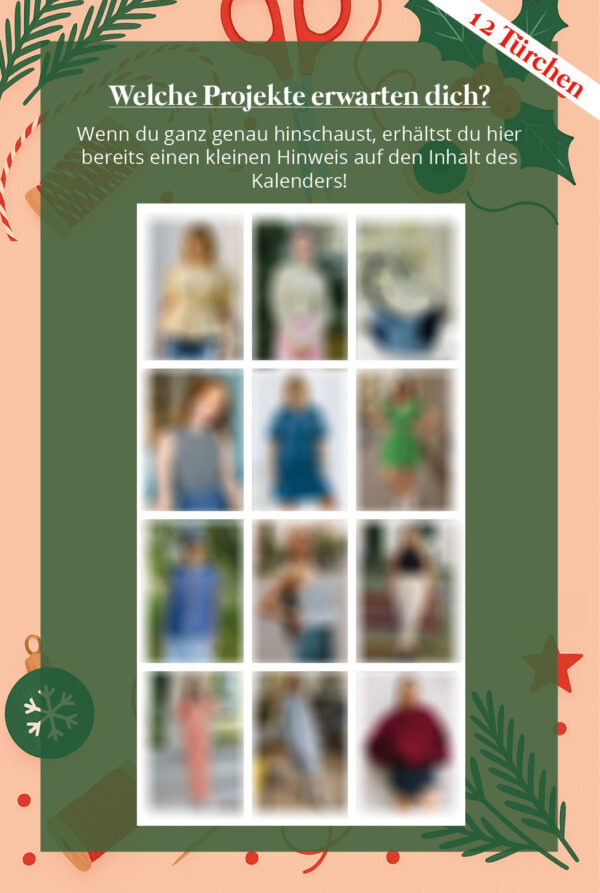 Schnittmuster Adventskalender 2025 – Bild 4