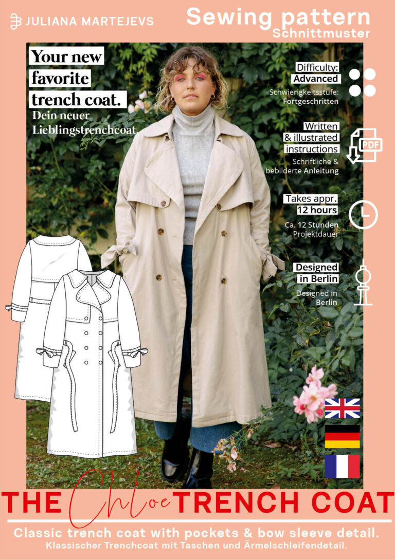 Trench coat pattern | How to sew a coat