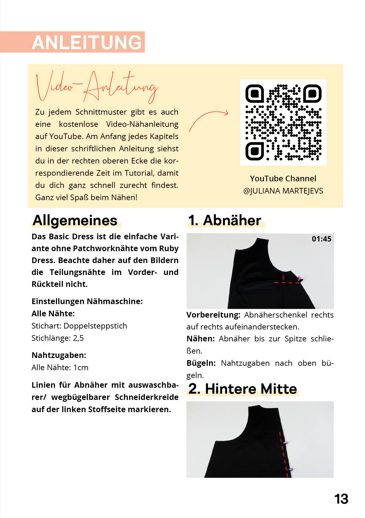 Leinenkleid Schnittmuster AURELIA – Bild 9