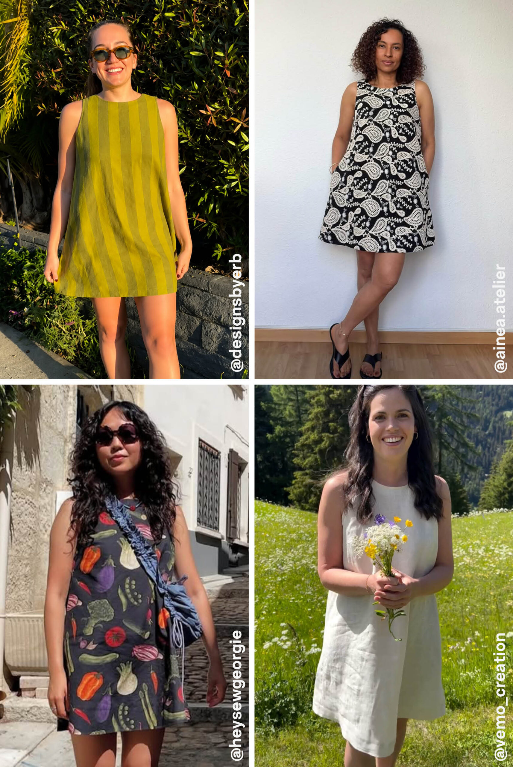 Kurzes Sommerkleid Schnittmuster