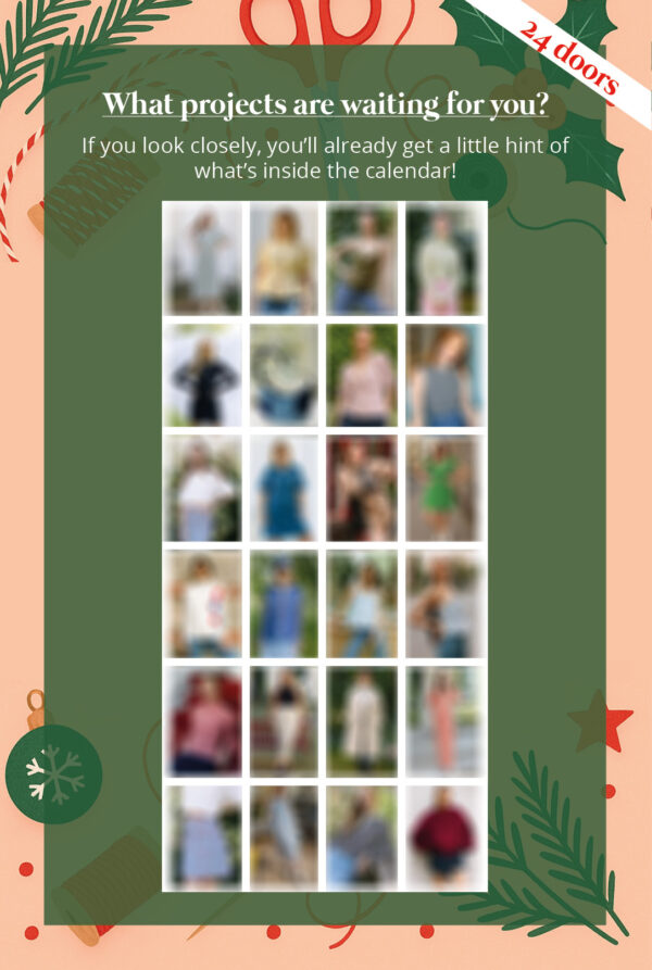 Sewing Pattern Advent Calendar 2025