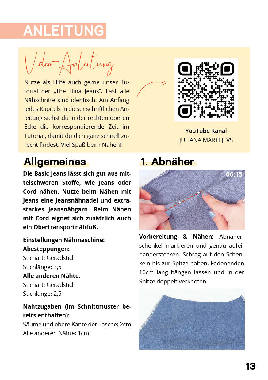 Basic Jeans Schnittmuster – Bild 9