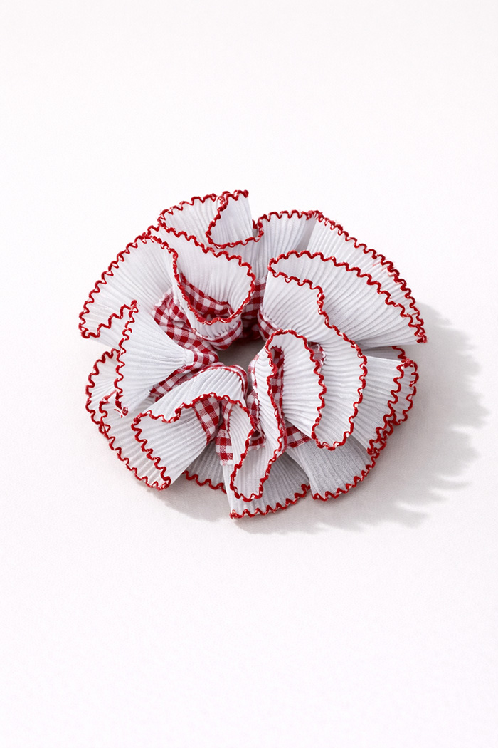 Rüschen Scrunchie Schnittmuster