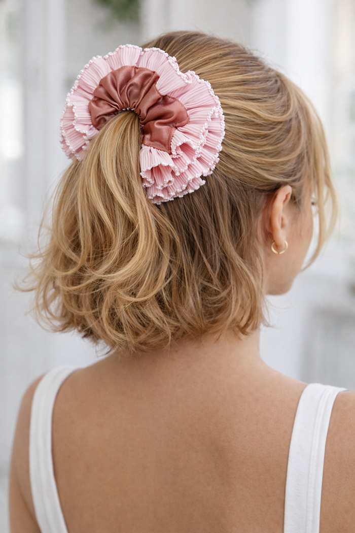 Ruffle Scrunchie Schnittmuster