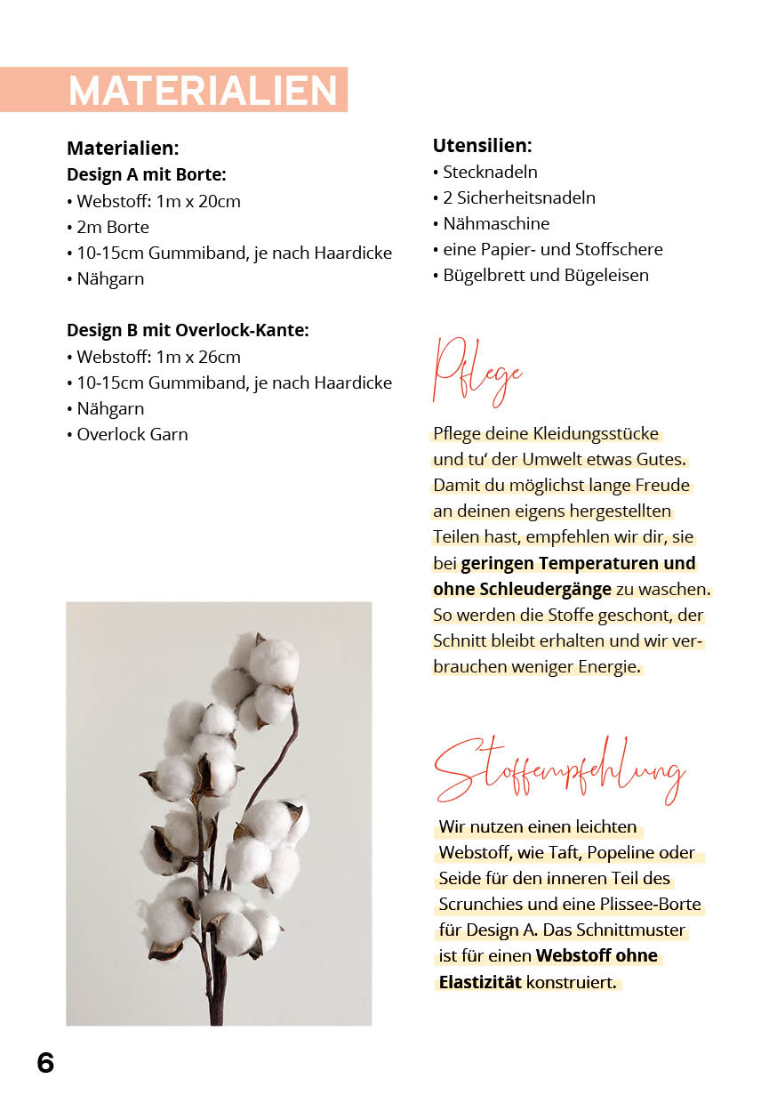 Rüschen Scrunchie Schnittmuster – Bild 9