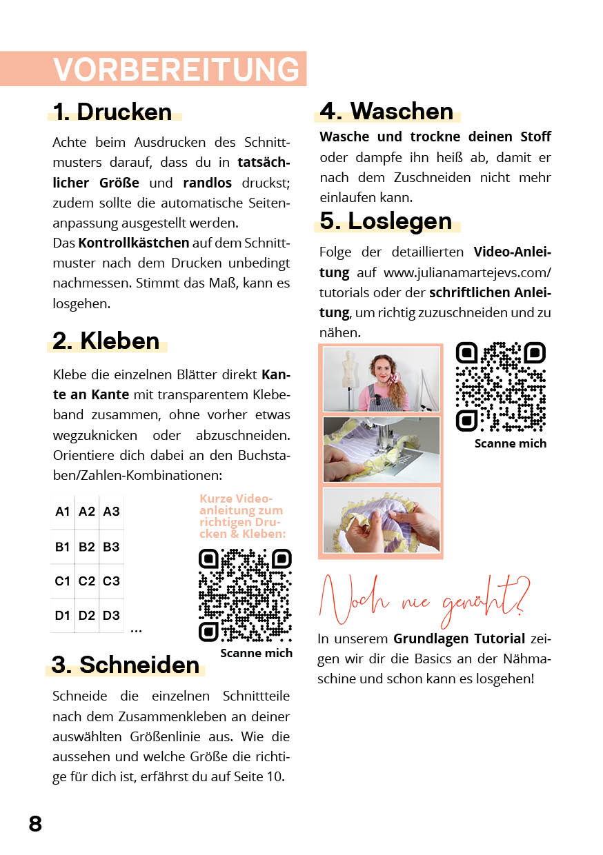 Rüschen Scrunchie Schnittmuster – Bild 10