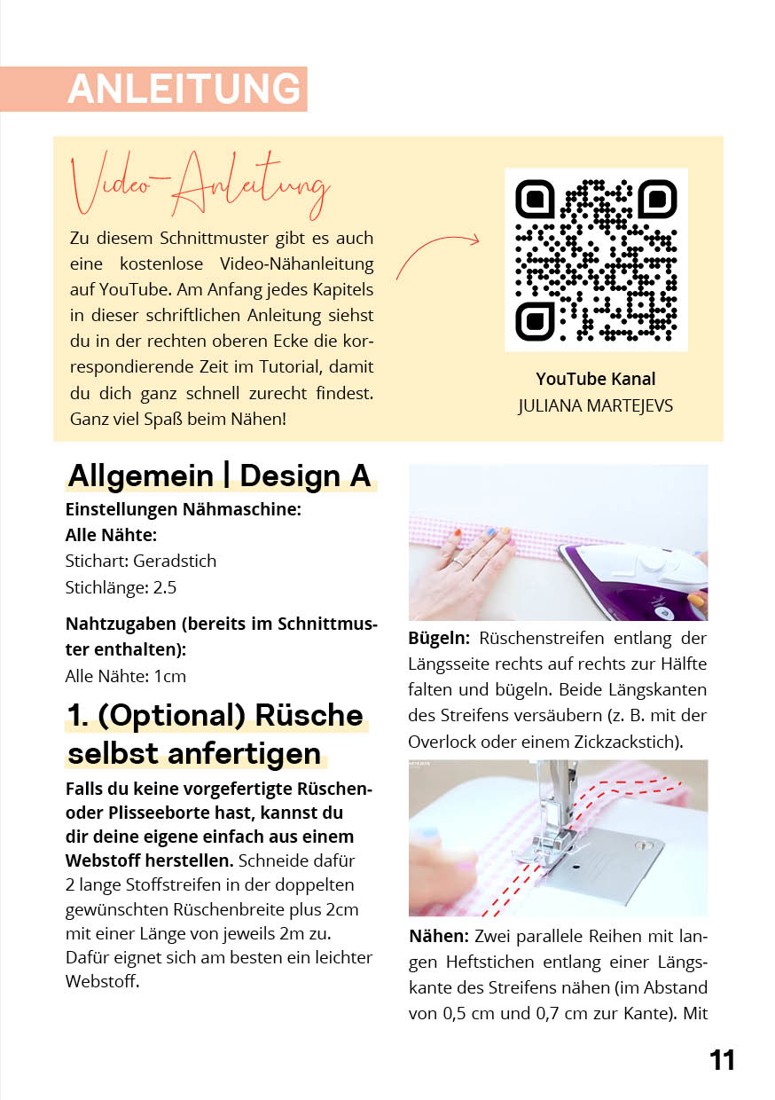 Rüschen Scrunchie Schnittmuster – Bild 11